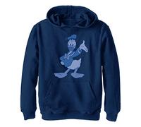Disney Characters Donald Tone Boy's Jersey con Capucha, Forro Polar, Azul Marino, Talla pequeña, Heather Navy, S