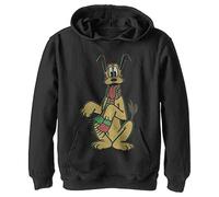 Disney Characters Pluto Holiday Colors Boy's Jersey con Capucha de Forro Polar, Negro, S, Schwarz, S