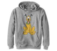 Disney Characters Traditional Pluto Boy's Jersey con Capucha de Forro Polar, Talla pequeña, Athletic Heather, S