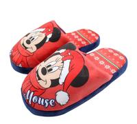 Disney Chausson Garçon Mickey, Pantuflas Unisex niños, Azul Marino, 6 Meses