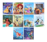 Disney Children's Picture Book Collection Illustrated 10 Books Set (Disney: Stitch’s Day at School, Moana, Snow White and the Seven Dwarfs, Tangled, Pixar Toy Story 5, The Little Mermaid & 4 More...)