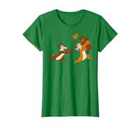 Disney Chip 'N Dale Acorn Chase Camiseta, Mujer, Verde Kelly, XL