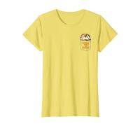 Disney Chip 'N Dale Faux Pocket Camiseta, Mujer, Limón, 3XL