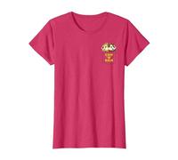Disney Chip 'N Dale Faux Pocket Camiseta, Mujer, Rojo Jaspeado, XL