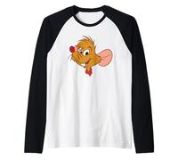 Disney Cinderella Jaq the Mouse Big Face Sidekick Costume Camiseta Manga Raglan