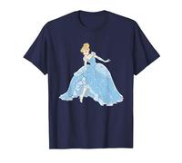 Disney Cinderella Sparkling Princess Camiseta, Hombre, Azul Marino, S