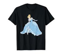 Disney Cinderella Sparkling Princess Camiseta, Hombre, Negro, 4XL