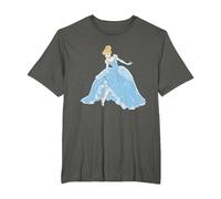 Disney Cinderella Sparkling Princess Camiseta, Hombre tallas grandes, Asfalto, 2X Alto