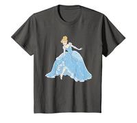 Disney Cinderella Sparkling Princess Camiseta, Niños, Asfalto, 3 años