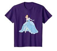 Disney Cinderella Sparkling Princess Camiseta, Niños, Morado, 2 años
