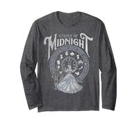 Disney Cinderella The Stroke Of Midnight Manga Larga, Unisex para adultos, Jaspeado Oscuro, L
