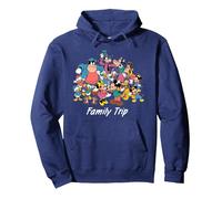 Disney Classic Characters Family Trip Matching Vacation Sudadera con Capucha, Unisex para adultos, Azul Marino, S