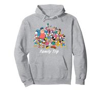 Disney Classic Characters Family Trip Matching Vacation Sudadera con Capucha, Unisex para adultos, Gris Jaspeado, L