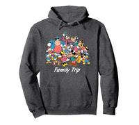 Disney Classic Characters Family Trip Matching Vacation Sudadera con Capucha, Unisex para adultos, Jaspeado Oscuro, XL