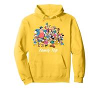 Disney Classic Characters Family Trip Matching Vacation Sudadera con Capucha, Unisex para adultos, Limón, M