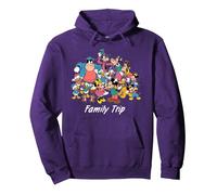 Disney Classic Characters Family Trip Matching Vacation Sudadera con Capucha, Unisex para adultos, Morado, S