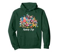 Disney Classic Characters Family Trip Matching Vacation Sudadera con Capucha, Unisex para adultos, Verde Bosque, XL