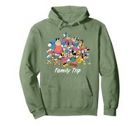 Disney Classic Characters Family Trip Matching Vacation Sudadera con Capucha, Unisex para adultos, Verde salvia, M