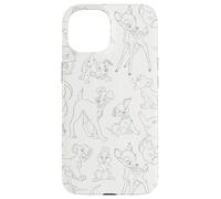 Disney Classic Characters Simba Dumbo Bambi Impresión por todo el mundo Carcasa para iPhone 15
