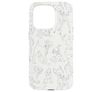 Disney Classic Characters Simba Dumbo Bambi Impresión por todo el mundo Carcasa para iPhone 15 Pro