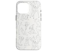 Disney Classic Characters Simba Dumbo Bambi Impresión por todo el mundo Carcasa para iPhone 16 Pro Max