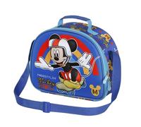 Disney Classic Mickey Mouse, Bolsa Portamerienda 3D, 25.5 x 20 cm, Azul Freestyle