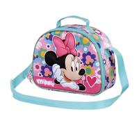 Disney Classic Minnie Mouse, Bolsa Portamerienda 3D, 25.5 x 20 cm, Multicolor Heart