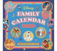 DISNEY CLASSICS 2026 FAMILY ORGANISER CALENDAR (WITH STICKERS AND POCKET)