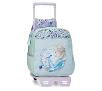 Disney Close To The Heart Frozen Mochila Escolar con Carro Multicolor 23x25x10 cms Poliéster by Joumma Bags