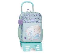 Disney Close To The Heart Frozen Mochila Escolar con Carro Multicolor 30x40x13 cms Poliéster by Joumma Bags