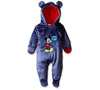 Disney Cochecito de Mickey Mouse con orejas para bebés y niños recién nacidos, Azul, 6-9 meses