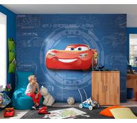 Disney Coches 3 Papel Mural 368x254cm Dormitorio de Niños Azul Foto Pared Decor