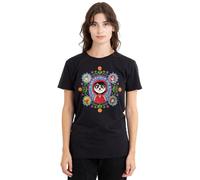 Disney Coco Remember Me with Miguel, Ernesto, Imelda, Dante, Hector Camiseta de Mujer, Negro, XXL