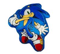 Disney Cojín Decorativo Infantil 3D (30-35 cm) | Personajes Mickey, Minnie, Spiderman, Barbie, Super Mario, Stitch, Patrulla Canina, Frozen | Tacto Terciopelo Belboa (Sonic 4336)