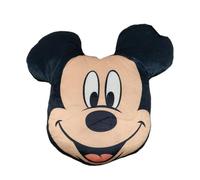 Disney Cojín Decorativo Infantil 3D (30-35 cm) | Personajes Mickey, Minnie, Spiderman, Barbie, Super Mario, Stitch, Patrulla Canina, Frozen | Tacto Terciopelo Belboa (Mickey Cara)