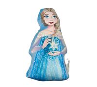 Disney Cojín Decorativo Infantil 3D (30-35 cm) | Personajes Mickey, Minnie, Spiderman, Barbie, Super Mario, Stitch, Patrulla Canina, Frozen | Tacto Terciopelo Belboa (Frozen)