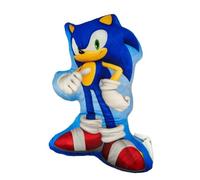 Disney Cojín Decorativo Infantil 3D (30-35 cm) | Personajes Mickey, Minnie, Spiderman, Barbie, Super Mario, Stitch, Patrulla Canina, Frozen | Tacto Terciopelo Belboa (Sonic Pil12)