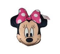 Disney Cojín Decorativo Infantil 3D (30-35 cm) | Personajes Mickey, Minnie, Spiderman, Barbie, Super Mario, Stitch, Patrulla Canina, Frozen | Tacto Terciopelo Belboa (Minnie Cara)