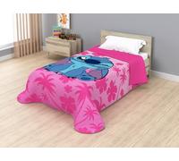 Disney Colcha Bouti Infantil Cama 90, 170x250 cm, Termosellada, Relleno Microfibra 100 g/m², Colcha Ligera Entretiempo (Stitch JE14473VL)