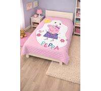 Disney Colcha Bouti Infantil Cama 90, 170x250 cm, Termosellada, Relleno Microfibra 100 g/m², Colcha Ligera Entretiempo (Peppa Pig)
