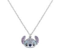 Disney collar chapado en plata con colgante de piedra