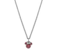 Disney Collar de Minnie, Acero Inoxidable con Circonitas para niñas, Talla 45 cm
