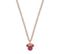Disney Collar de Minnie, Acero Inoxidable con Circonitas para niñas, Talla 45 cm