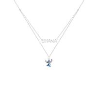 Disney Collar Lilo&Stitch para Niñas de Plata de ley, 45cm