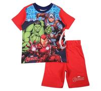 Disney, Conjunto de 2 piezas, Camiseta + Pantalones cortos, Niños, (2 a 8 años), Unisex, Niño, Niña, Suave, Lindo, Cálido, Camiseta, Sweat, Shirt, Bermuda, Short, Pant, AVE36-0742 S2-3A