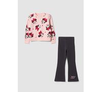 DISNEY, Conjunto De Chándal Rosa De Algodón Mixto Con Estampado De Minnie, Niña, Negro/rosa, Talla: 6-7