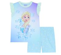 Disney Conjunto de Pijama Corto sin Mangas Frozen Elsa - 7-8 Años: 128cm