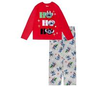 Disney Conjunto de Pijama de 2 Piezas para Hombre, Ajuste Holgado, Suave y cómodo, Ropa de Dormir de Vacaciones para la Familia, Fam_Stitch Ho, Medium