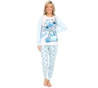 Disney Conjunto de pijama largo Lilo and Stitch para mujer, Morado (, 36-38