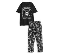 Disney Conjunto de Pijama para Hombre Nightmare Before Christmas | Camiseta de Manga Corta con gráfico Jack Skellington para Adultos y Pantalones de Pijama de Pernera Larga